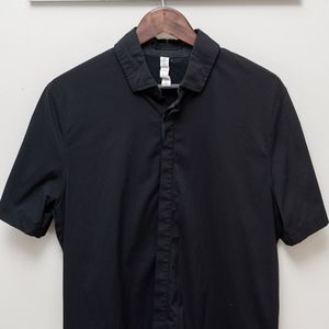 Lululemon Men's Black Button Front Shirt L